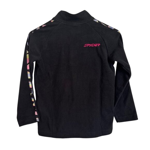 Spyder Speed Fleece Jacket Size Small Youth NWT $49 Black 1/2 Zip Pullover - Picture 4 of 11